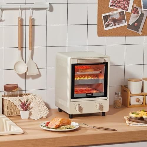 COMFEE' オーブントースター 縦型 8L トースト2枚焼き 上下_corg