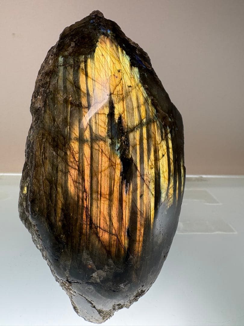 も*も様 ラブラドライト 原石　特大　置物