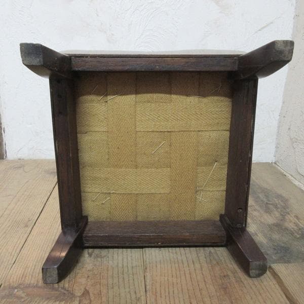 イギリス アンティーク 家具 スツール オットマン 英国 4797e