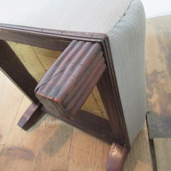 イギリス アンティーク 家具 スツール オットマン 英国 4797e