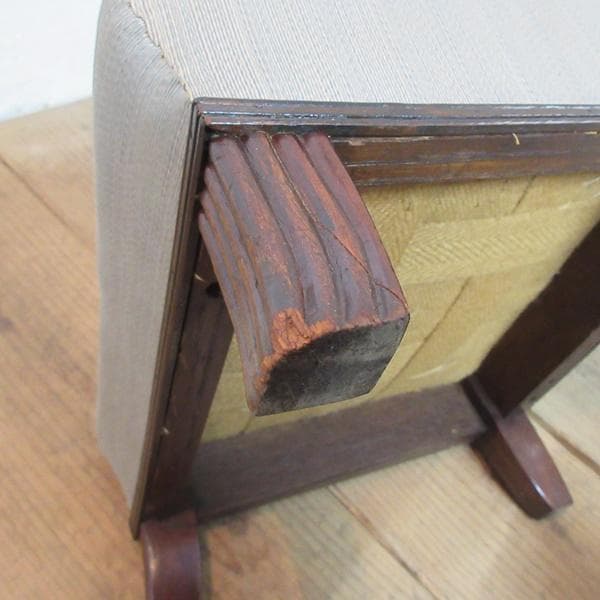 イギリス アンティーク 家具 スツール オットマン 英国 4797e