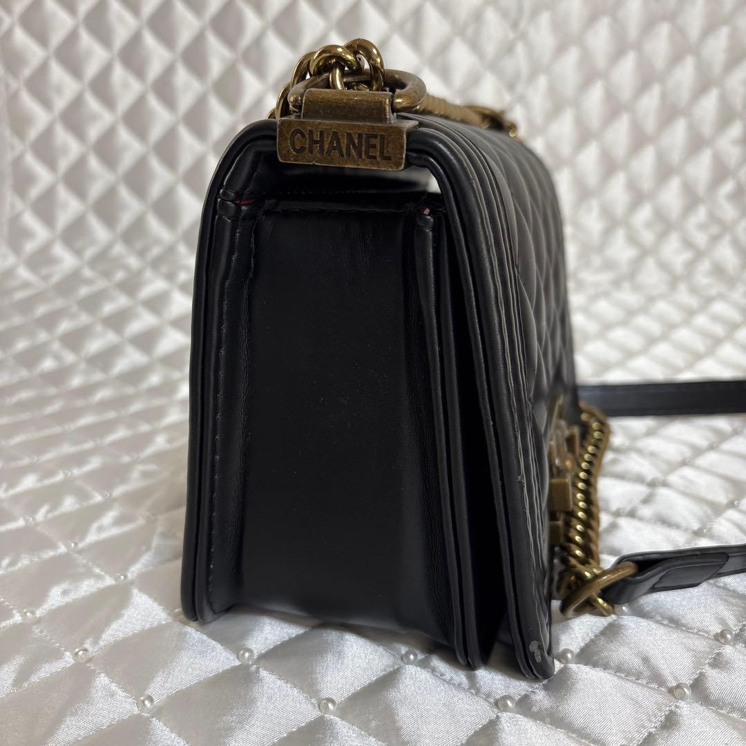 used CHANEL ノベルティ ブラック ショルダーバッグ チェーンバッグ