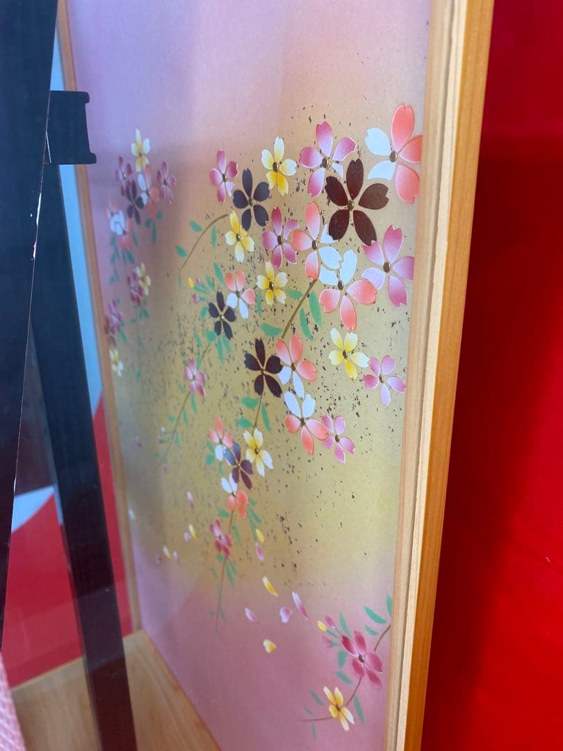 東京久月　名入れ付羽子板ガラスケース１５号・間口約３３×奥行約２９×高さ約６０㎝