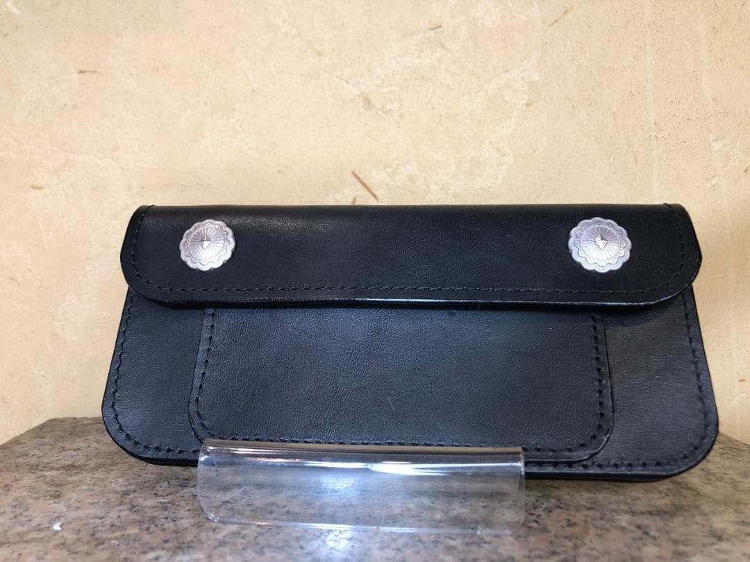 H-3.本革トラッカーウォレット｜大容量 長財布｜アメリカンヴィンテージ｜一点物