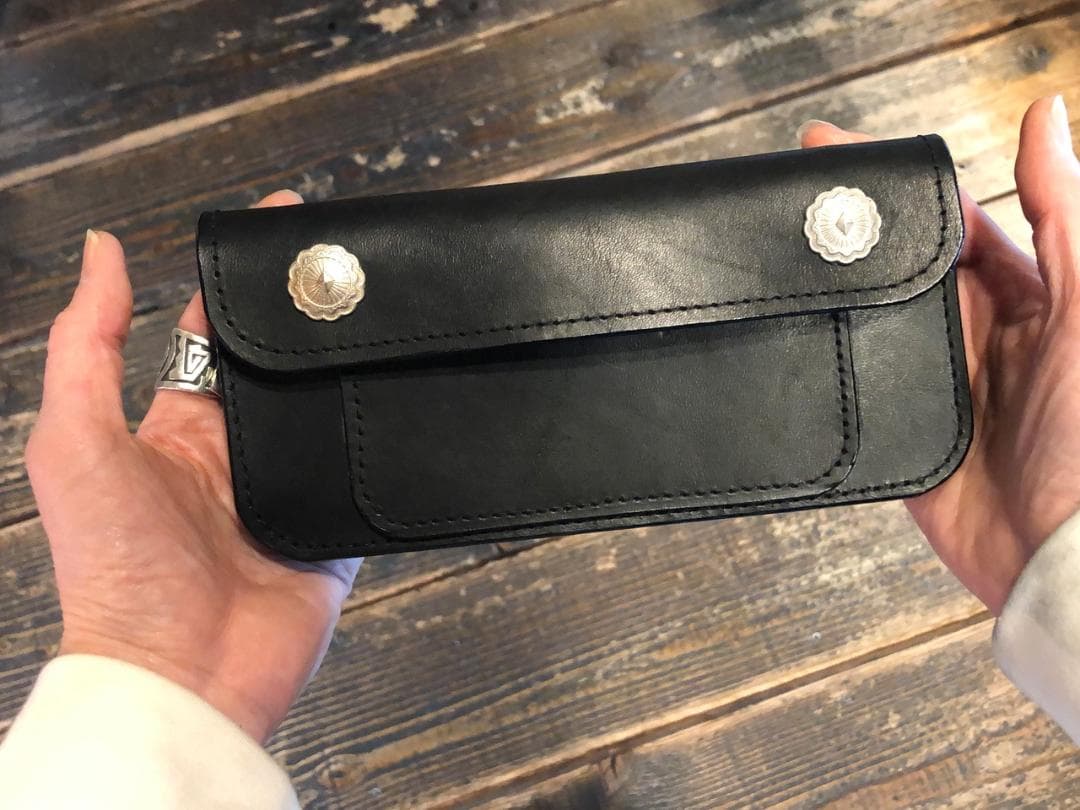 H-3.本革トラッカーウォレット｜大容量 長財布｜アメリカンヴィンテージ｜一点物