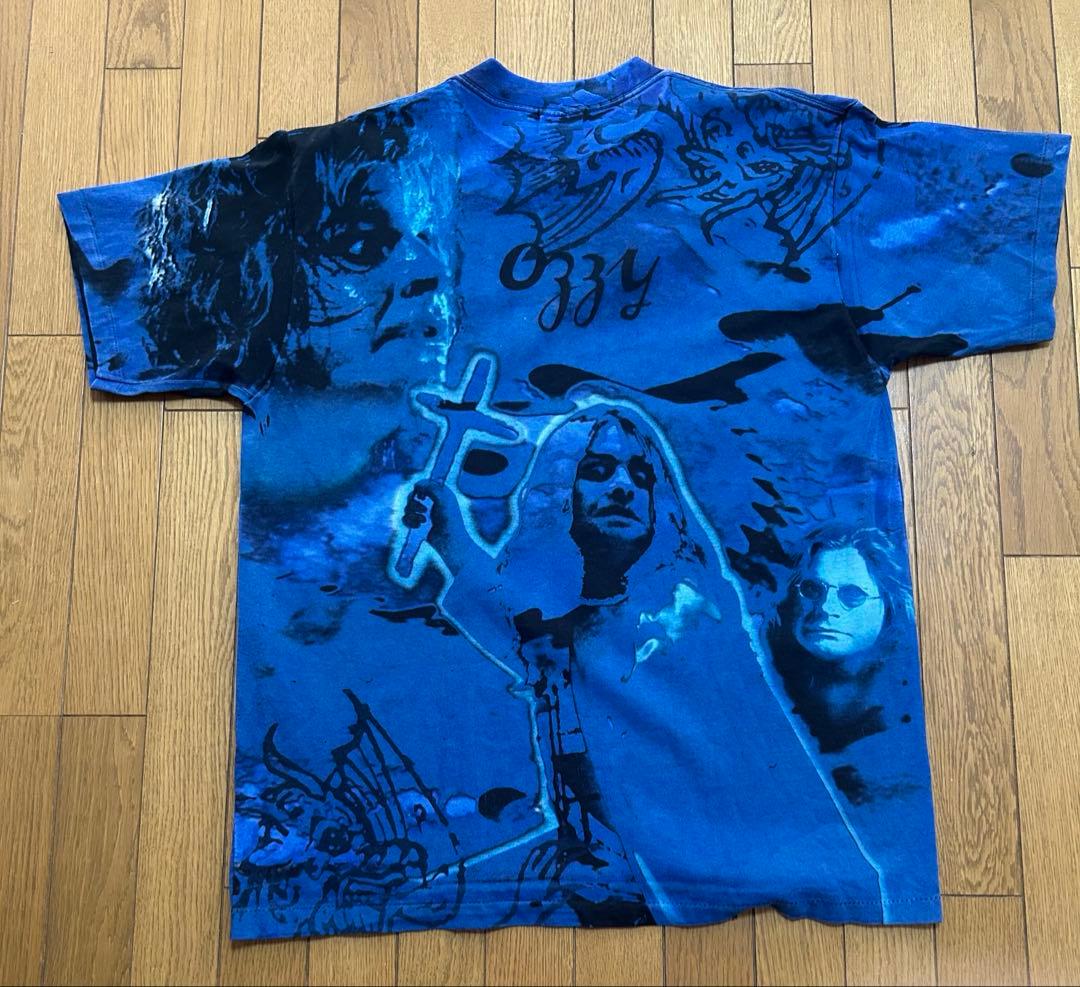 Ozzy Osbourne 総柄Tシャツ ヴィンテージ　XL