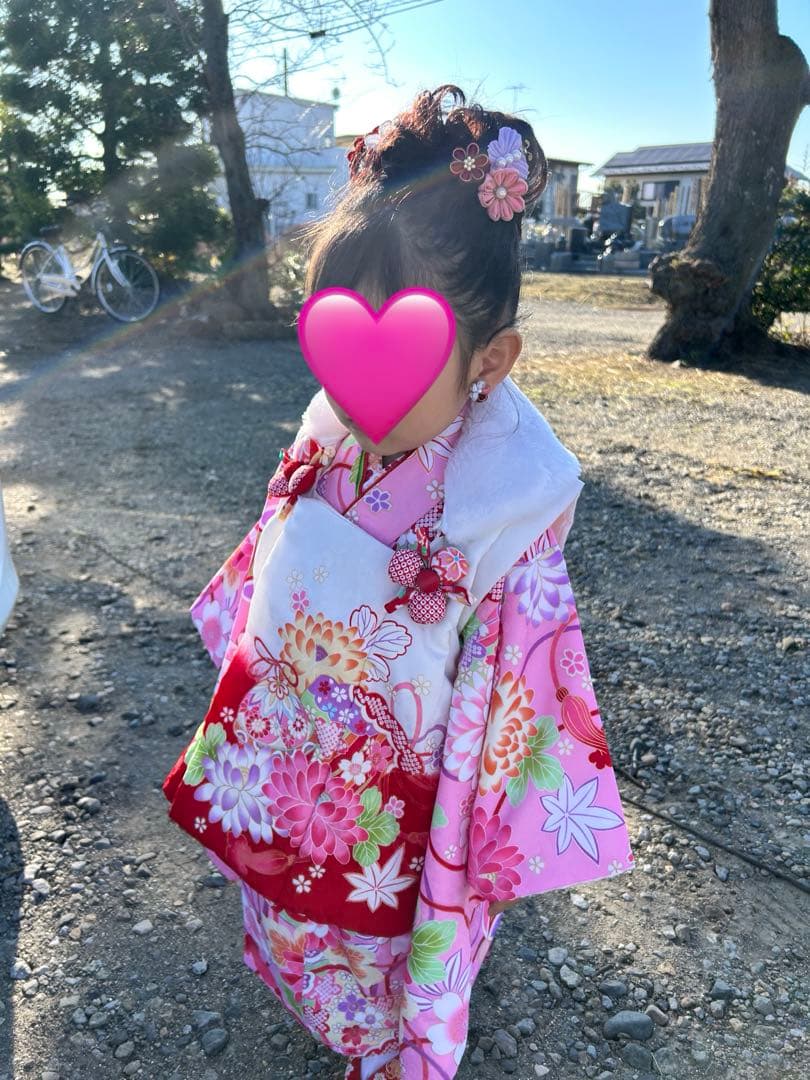 七五三　3歳　着物　京都花ひめ　フルセット