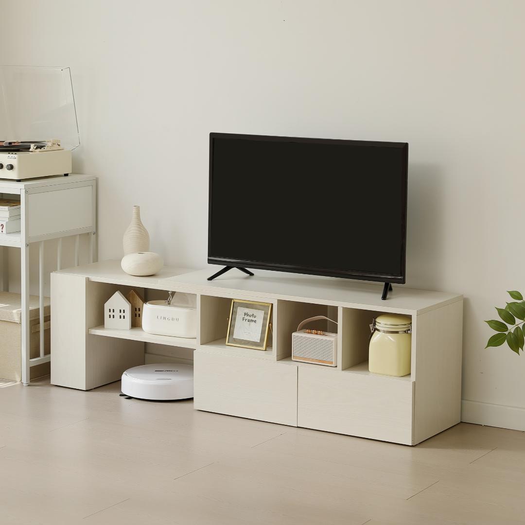 テレビ台 伸縮自由 幅95～169cmリビングボード 北欧 L字 TV台