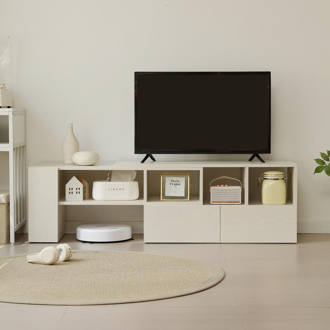 テレビ台 伸縮自由 幅95～169cmリビングボード 北欧 L字 TV台