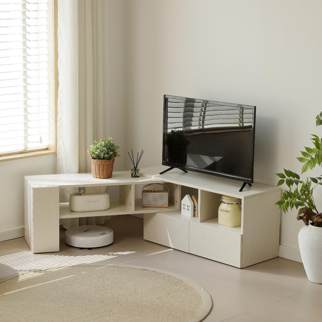 テレビ台 伸縮自由 幅95～169cmリビングボード 北欧 L字 TV台