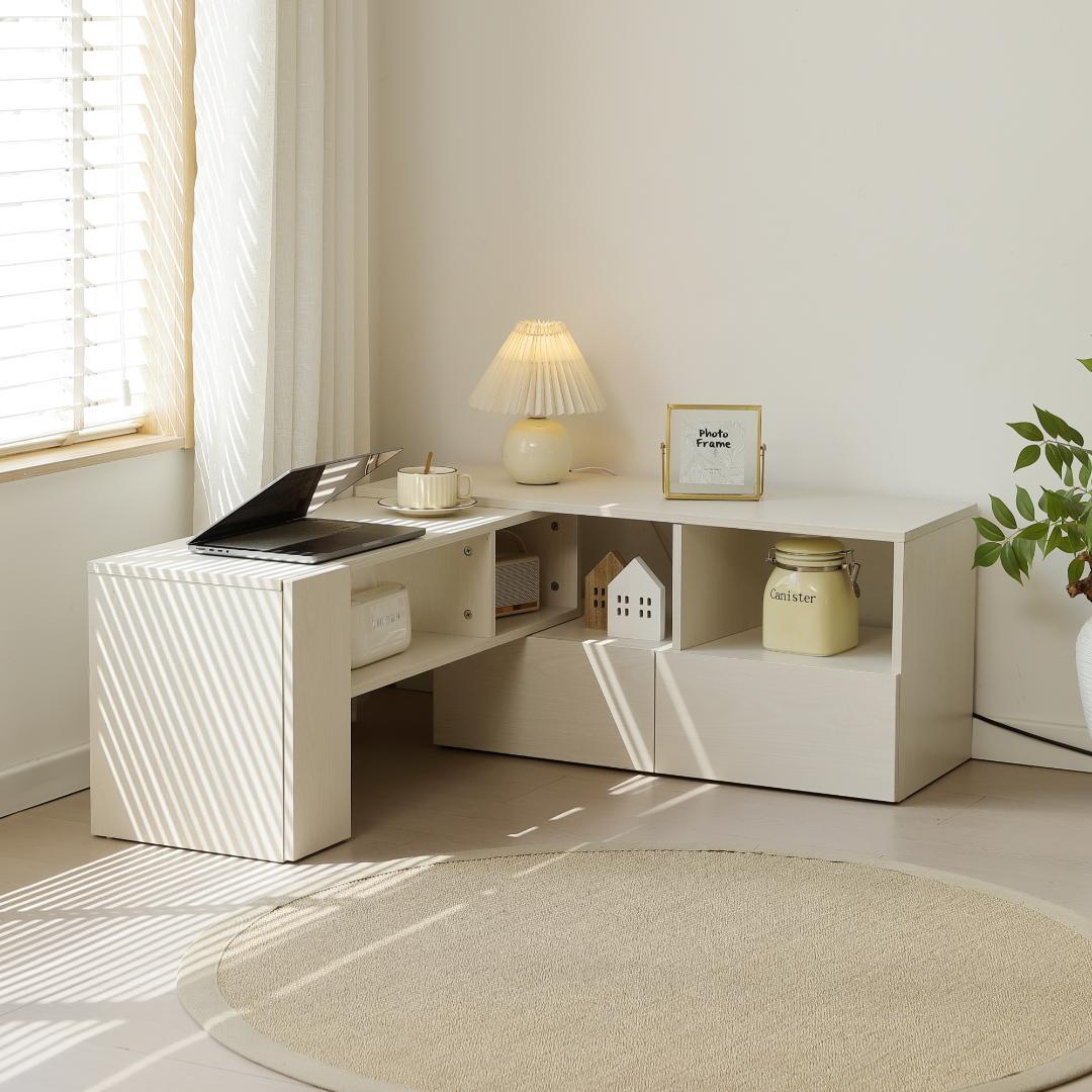 テレビ台 伸縮自由 幅95～169cmリビングボード 北欧 L字 TV台