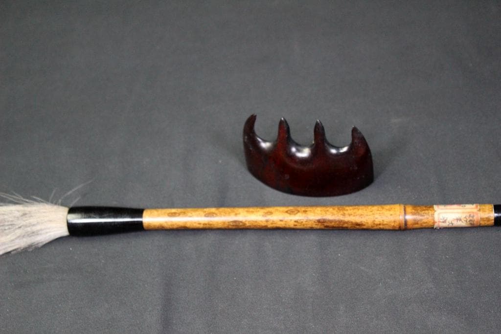 宋坑端硯　雄勝硯板　古墨　他　書道具６点