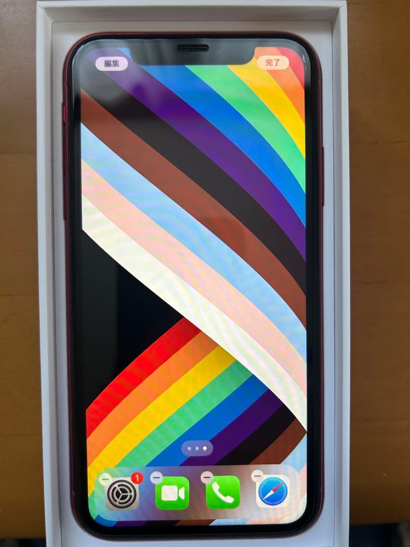 iPhoneXR 128GB 動作不良なし バッテリー77% SIMロック解除済