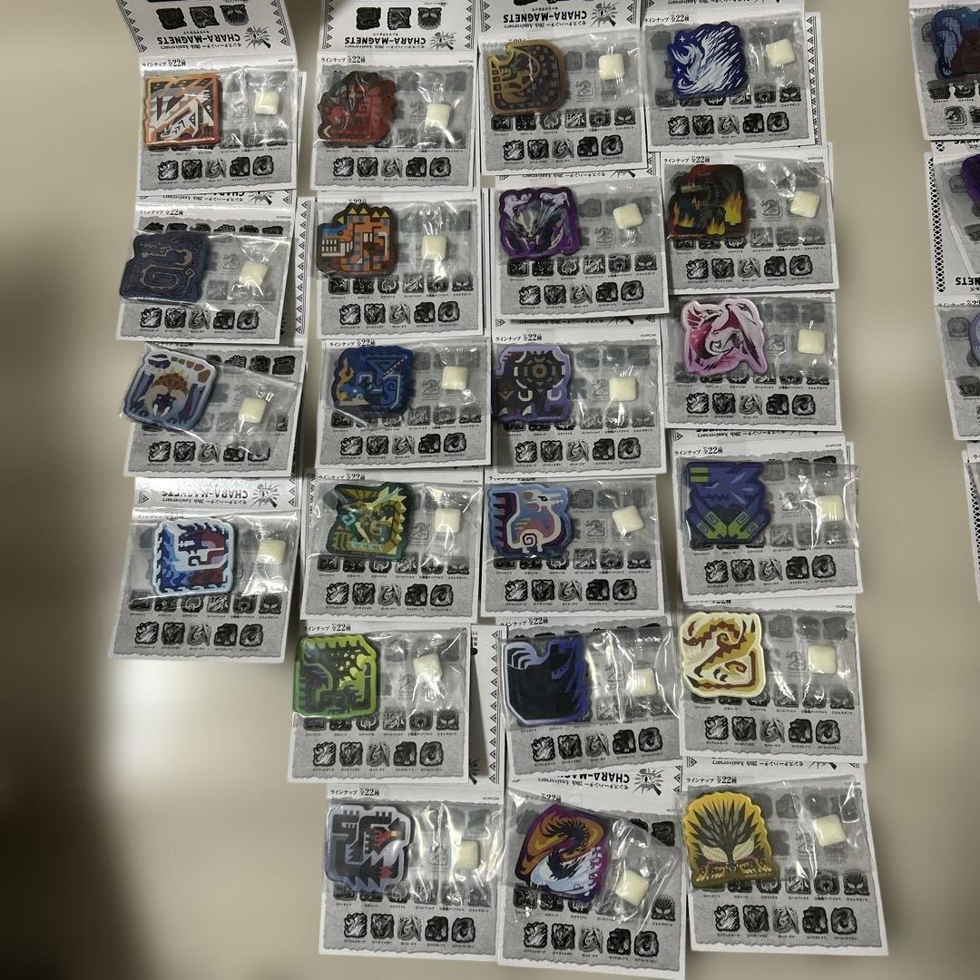 モンスターハンター20th.ワイルズ　キャラクターマグネッツ　44種コンプリート