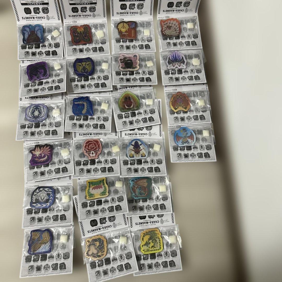 モンスターハンター20th.ワイルズ　キャラクターマグネッツ　44種コンプリート