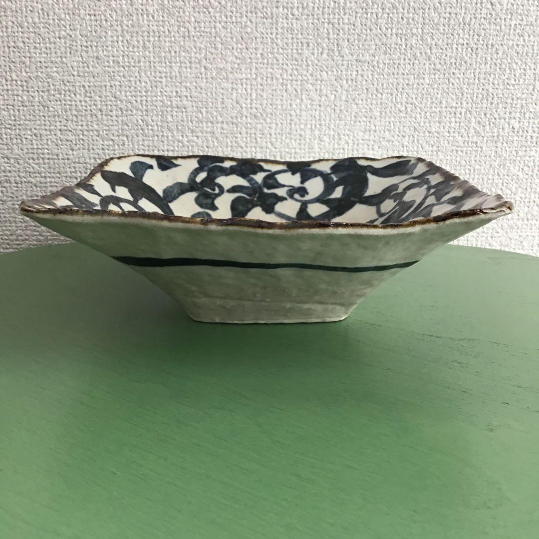 手書きたこ唐草 角型多用鉢 角皿 パスタ皿 煮物鉢4点セット 美濃焼