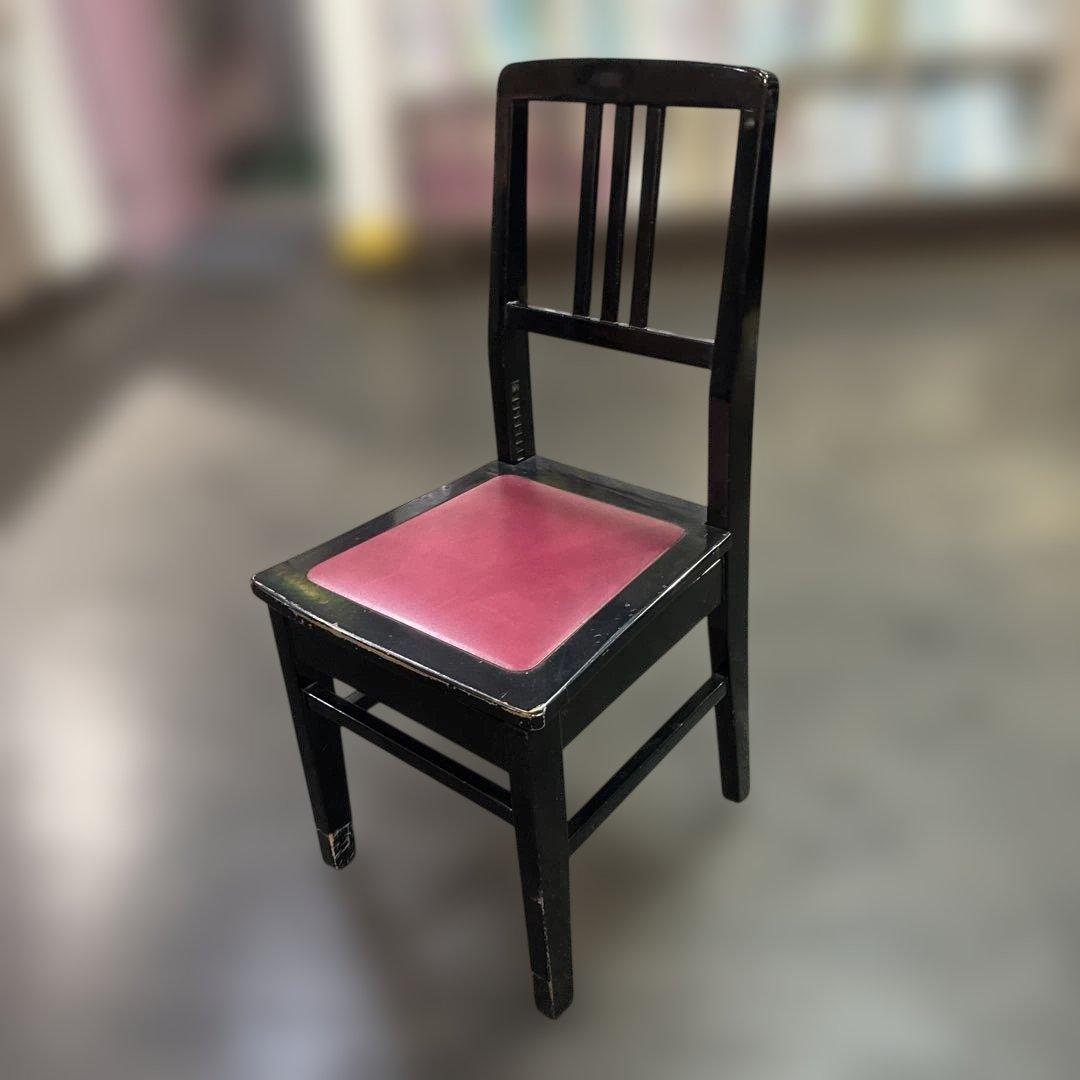 ピアノ椅子　トムソン椅子　背付き椅子