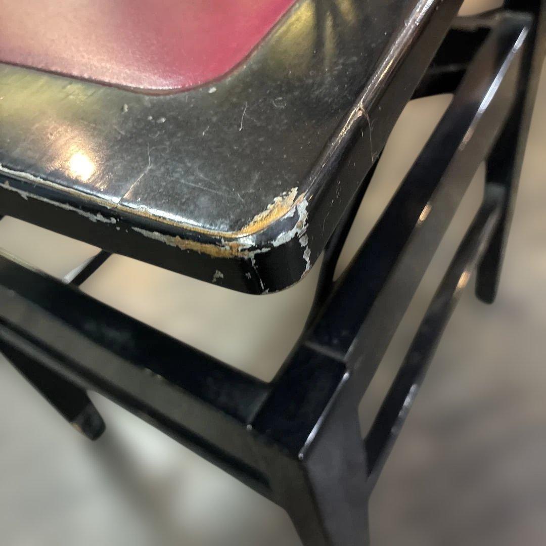 ピアノ椅子　トムソン椅子　背付き椅子