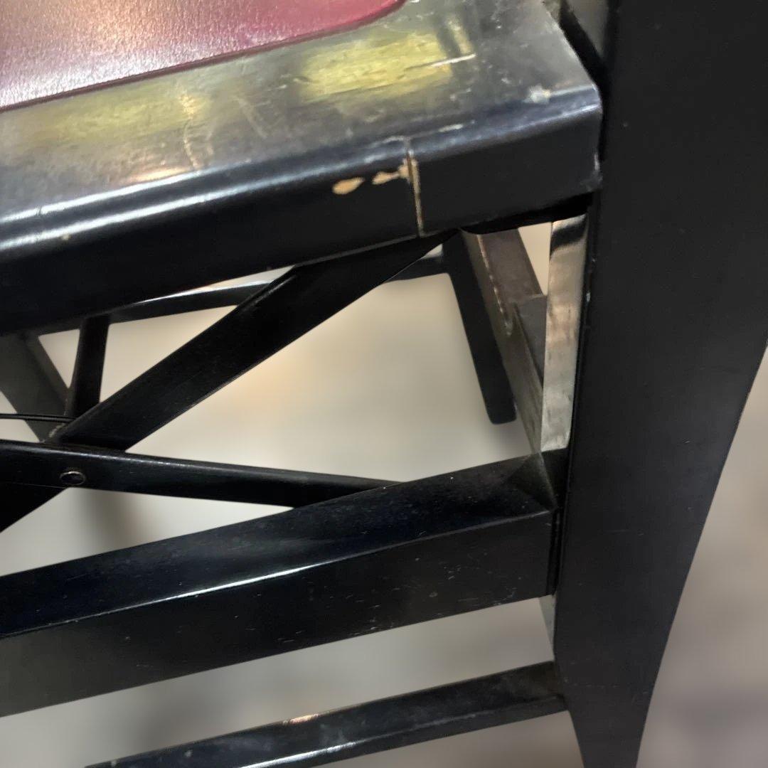 ピアノ椅子　トムソン椅子　背付き椅子