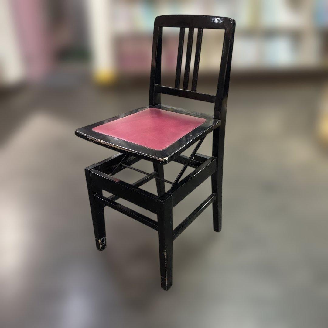 ピアノ椅子　トムソン椅子　背付き椅子