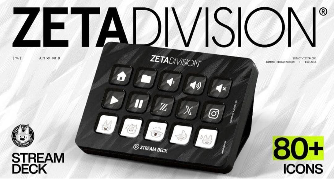 ZETA DIVISIONコラボモデルStream Deck Faceplate