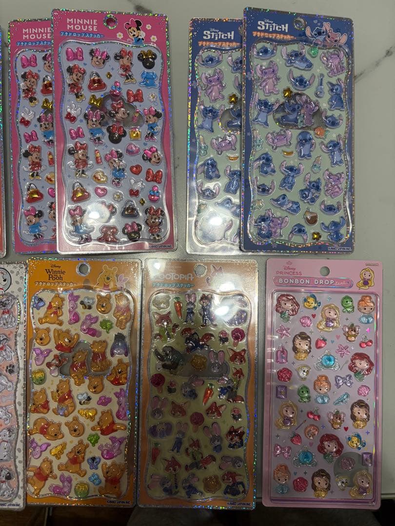 国内正規品⭐️ ボンボンドロップシール　ディズニー　プチドロップステッカー