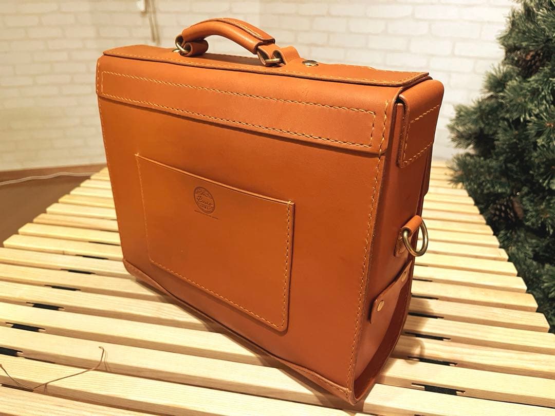 【総手縫い】本革サッチェルバッグ ショルダーバッグ　Riccio ハンドメイド