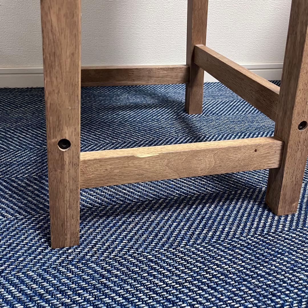 ②大川家具　スツール　木製 タイル 椅子　TESTA テスタ　天然木　北欧