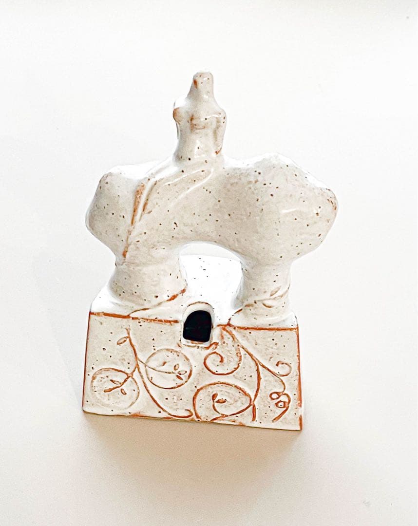 萩原朋子 花器「糧」 白釉｜陶芸作家 オブジェ 一輪挿し