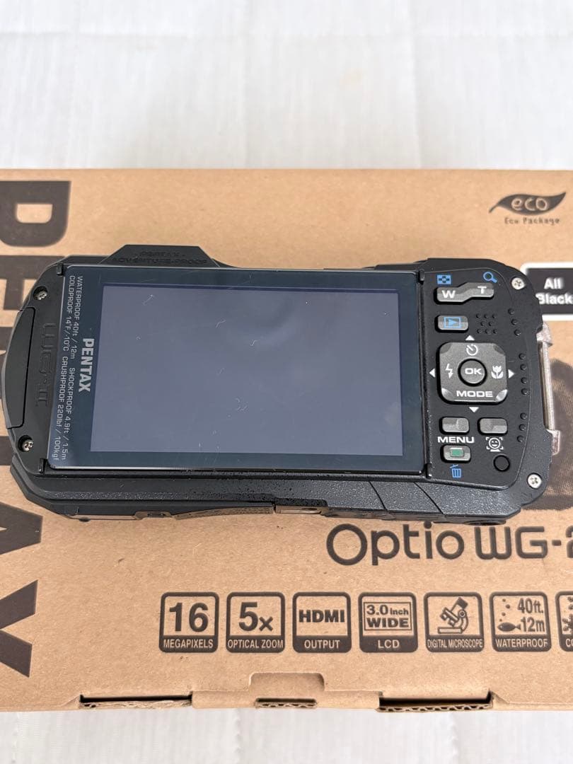 PENTAX Optio WG-2 デジタルカメラ ペンタックス 黒 箱付き