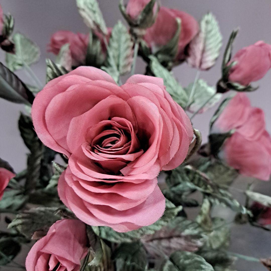 布染め創作薔薇