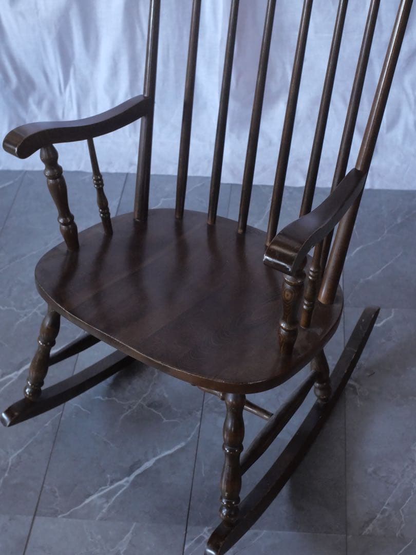 柏木工　ロッキングチェア　椅子　チェア　古家具　古道具　アンティーク　昭和レトロ