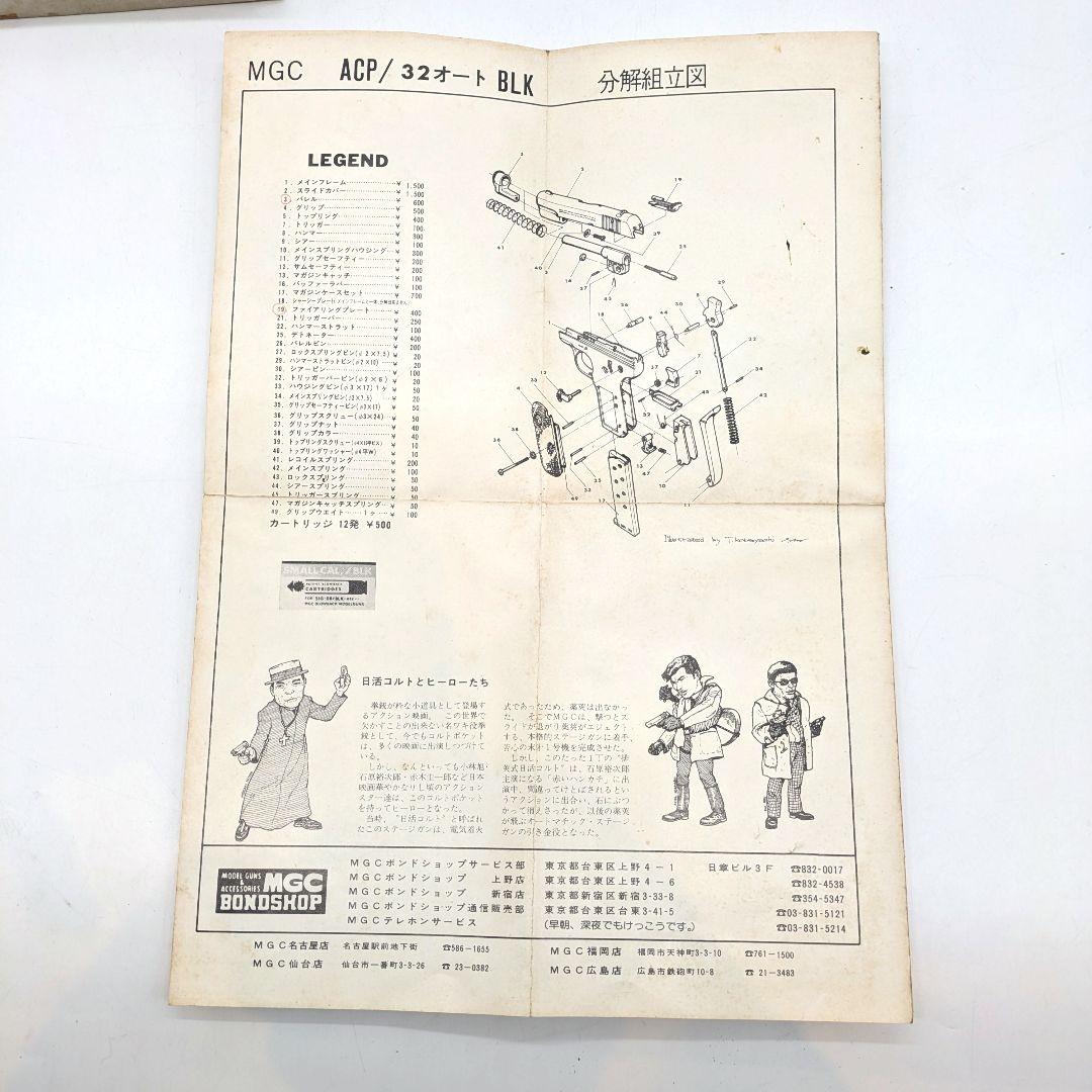 MGC モデルガン ACP-32 ジャンク レトロ セミオート ブローバック