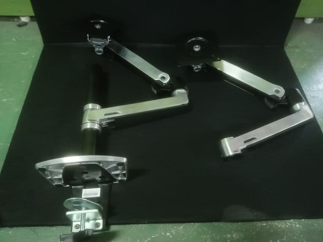 中古　エルゴトロン　デスク用モニターアーム　デュアルタイプ