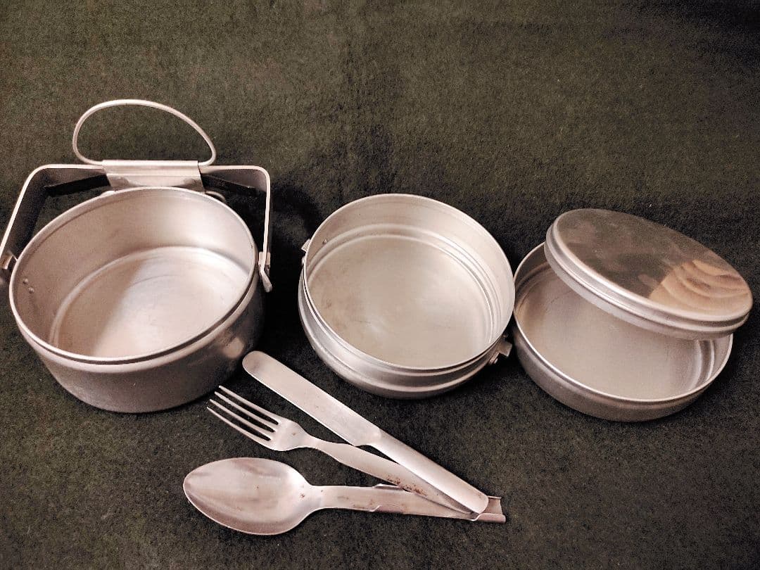 フランス軍MMTメスキット61刻印スウェーデン軍スプーンフォークナイフセット