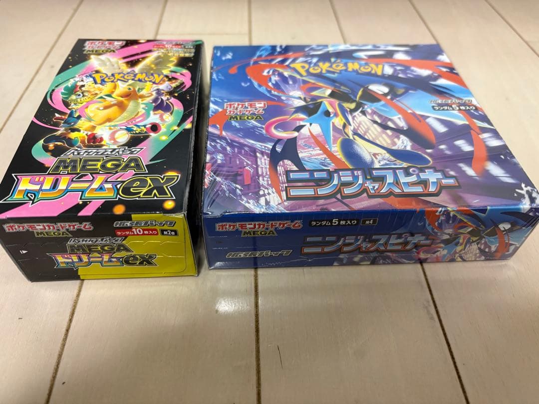 ポケカ　ニンジャスピナーシュリンク付き　MEGAドリームexシュリンクなし