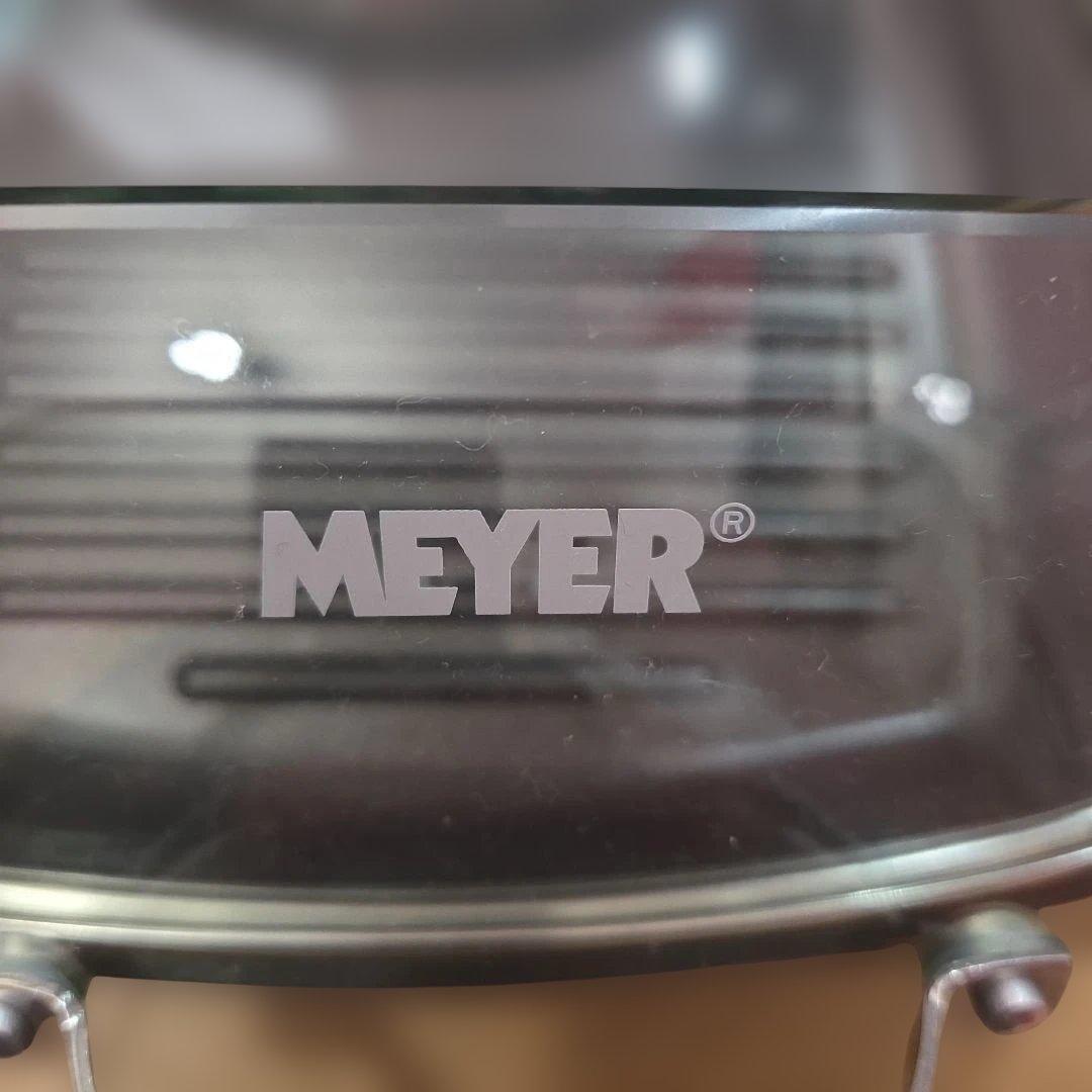 MEYER 正方形ガラス蓋つきグリルパン