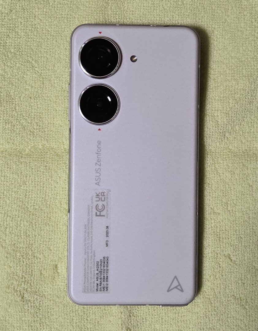 スマートフォン本体 ASUS Zenfone10