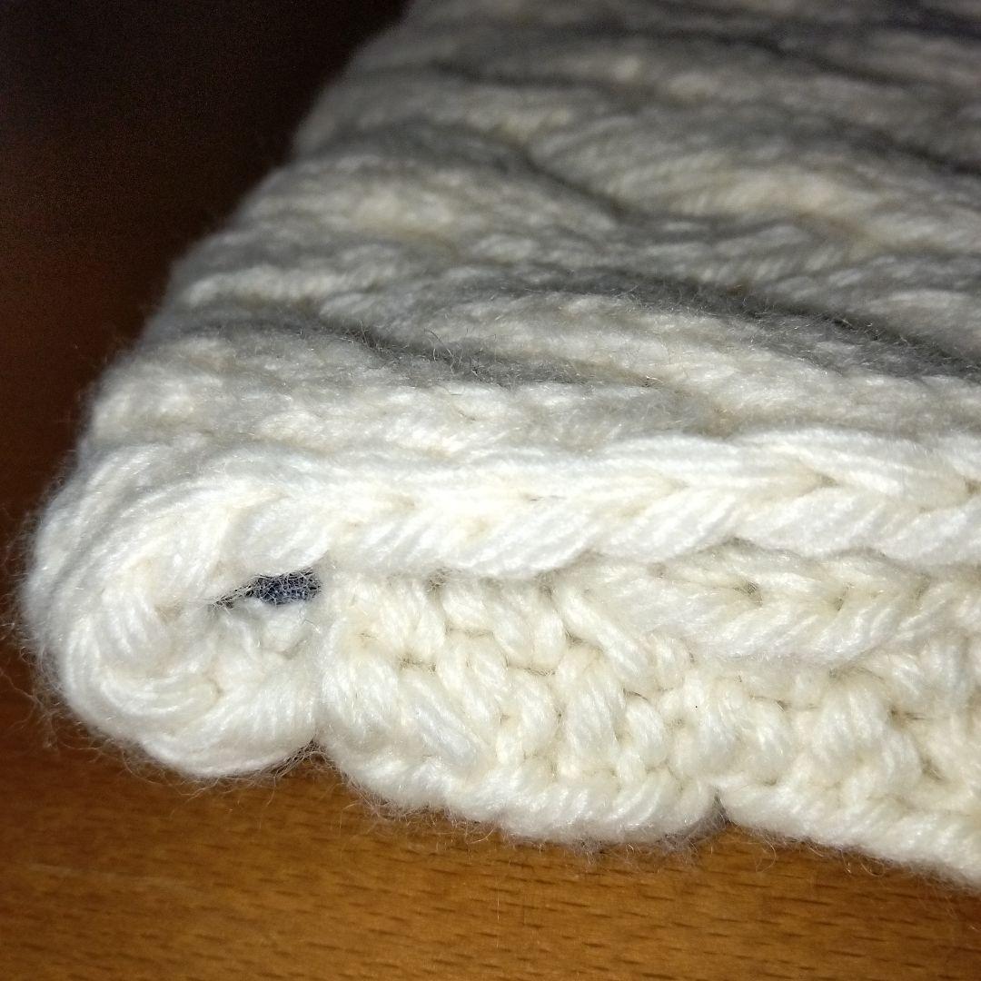 minne　Ito-Knitting　ニットクラッチバッグ　新品　オフホワイト