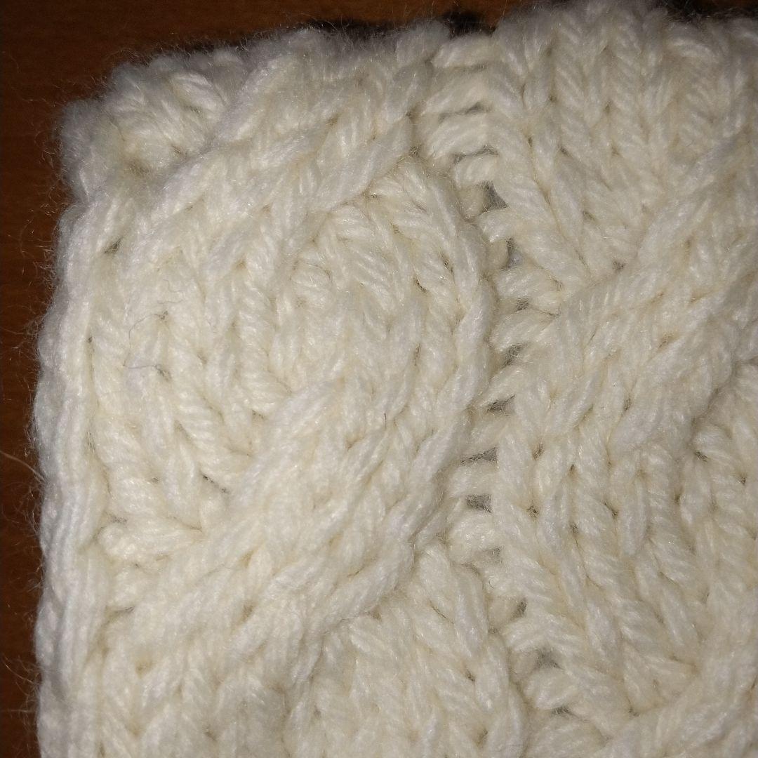 minne　Ito-Knitting　ニットクラッチバッグ　新品　オフホワイト