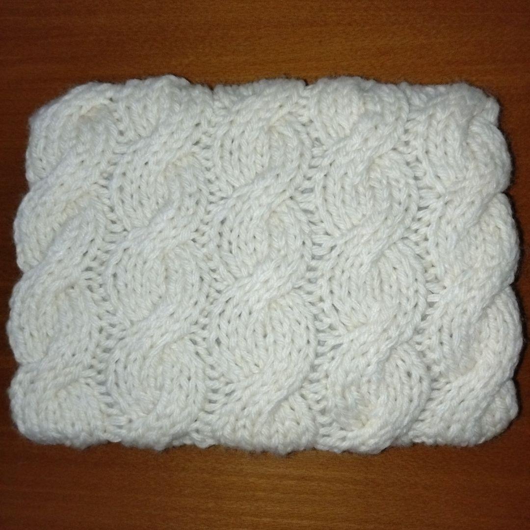 minne　Ito-Knitting　ニットクラッチバッグ　新品　オフホワイト