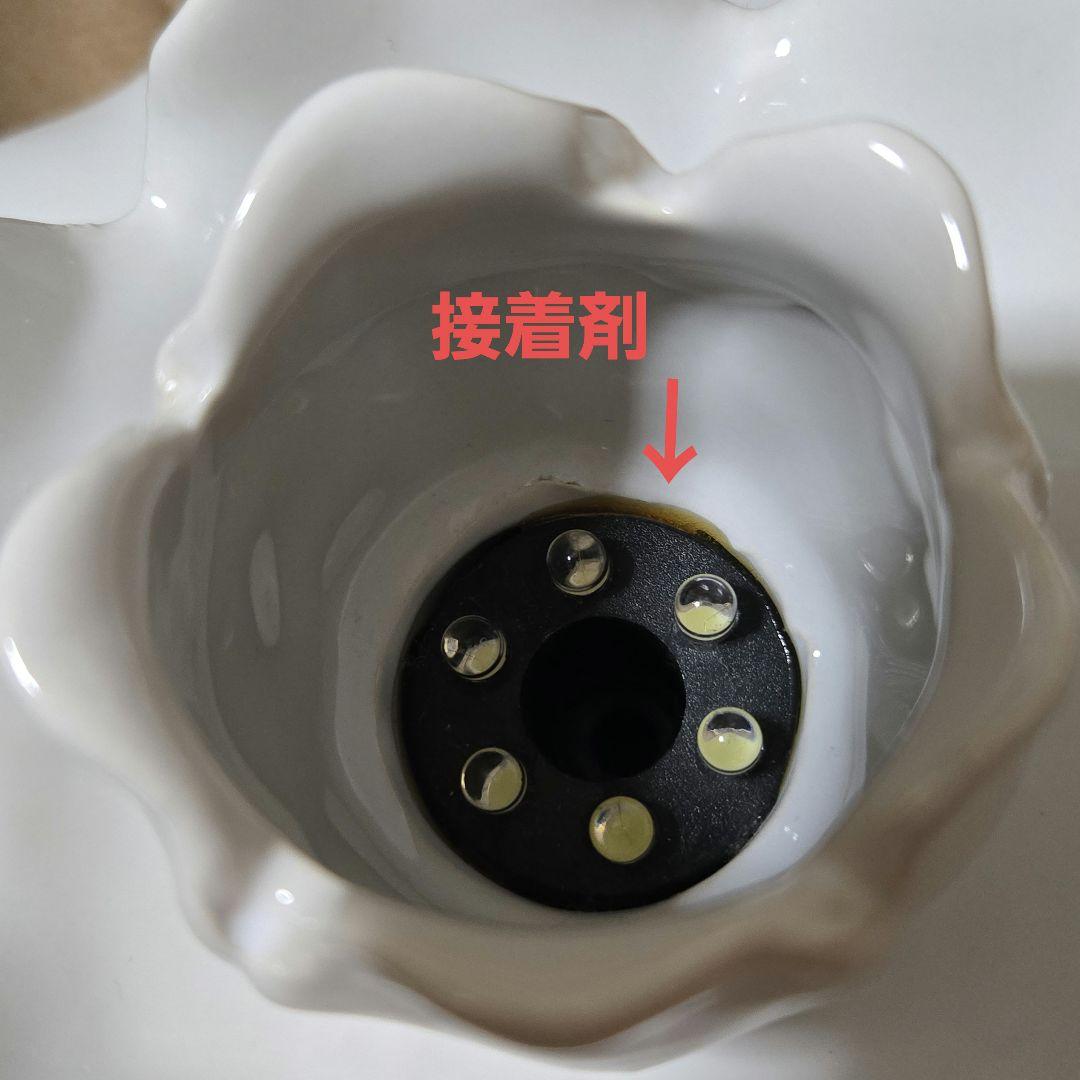 卓上　噴水　ライト　薔薇　ローズ　陶器　インテリア　オブジェ　陶器　磁器