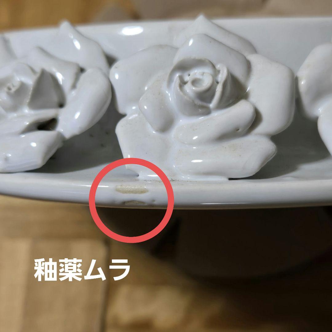 卓上　噴水　ライト　薔薇　ローズ　陶器　インテリア　オブジェ　陶器　磁器