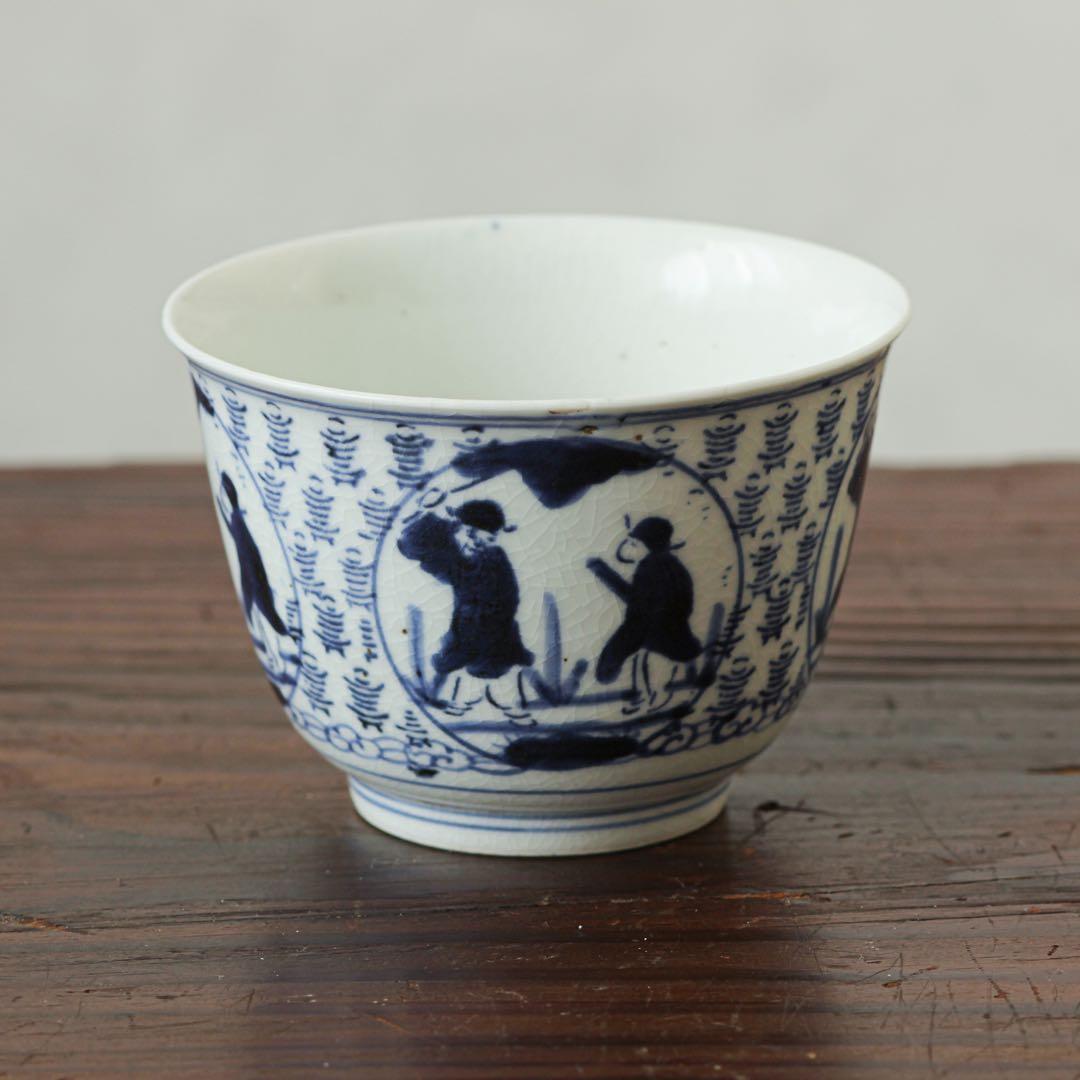 古伊万里　伊万里　江戸　中期　型紙摺　印判手　向付