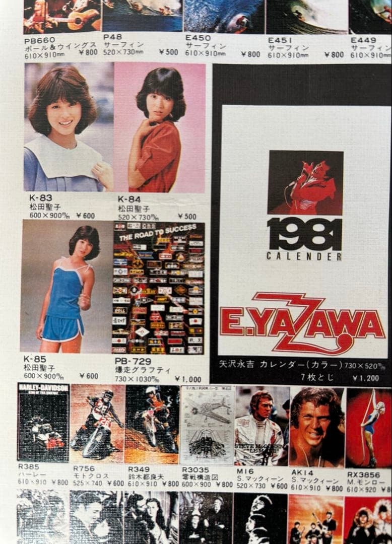 岩下レーシングカタログ（両面ポスター）１９８1年貴重な当時の絶版品　入手困難