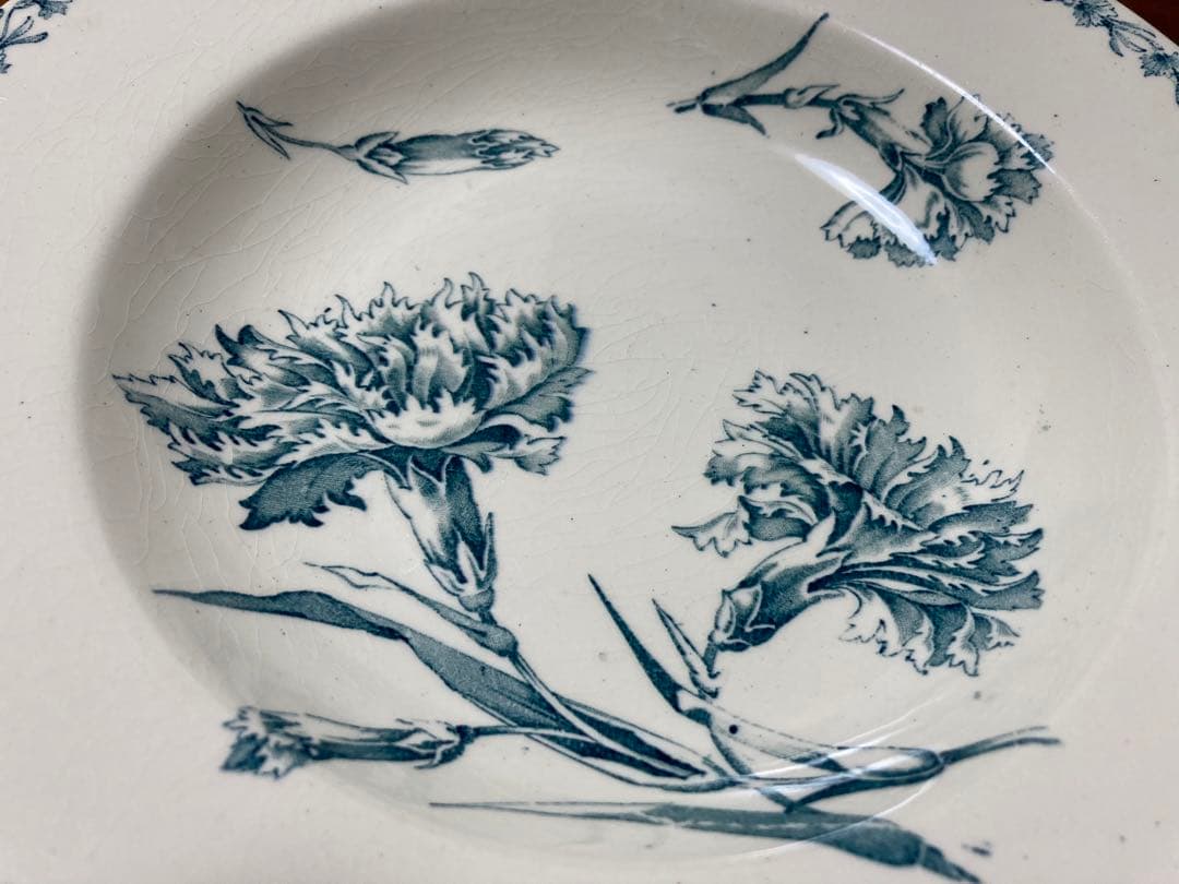 フランスアンティークK&GLuneville リュネヴィル スーププレート②