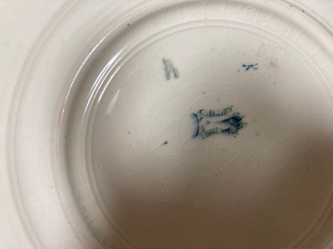 フランスアンティークK&GLuneville リュネヴィル スーププレート②