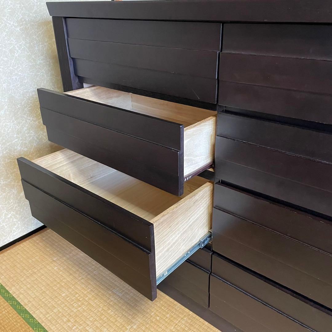 木製チェスト 洋服ダンス　8引き出し