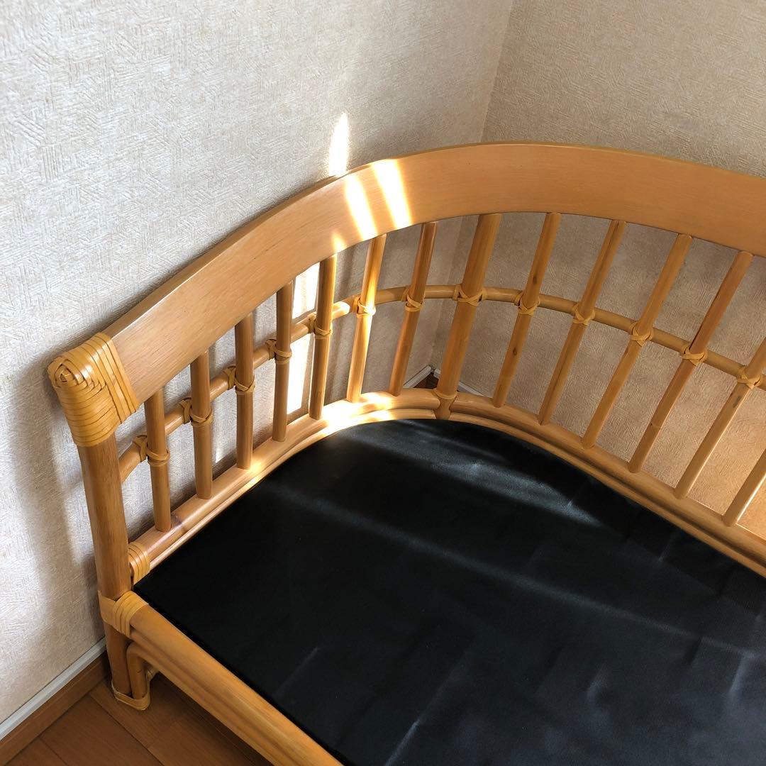 ★ジャーナルスタンダードファニチャー★竹フレームソファー★2〜3人掛け★手作り風