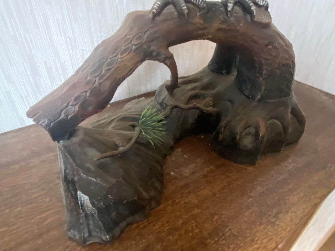 鷹 鳥 置物 木 木製 インテリア ワシ 風水 和